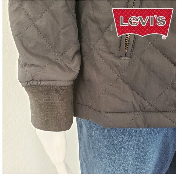 Levi's | Womens Lightweight Quilted Puffer Jacket | Black | XS - Picture 6 of 7